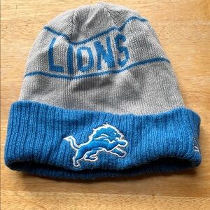 Gray and Blue lions Beanie